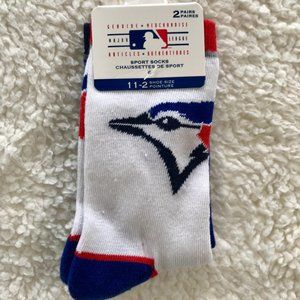 📣 3 for $12  📣2 Pairs of Kids Socks Blue Jays.